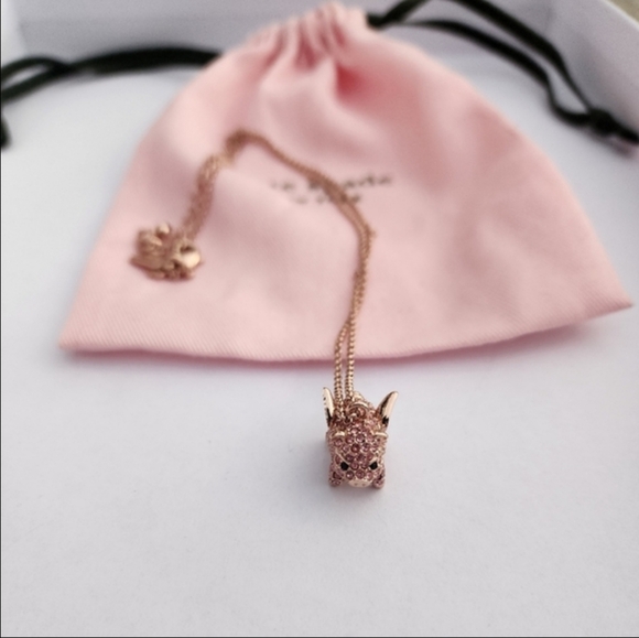 Flying Pink Piggy Necklace - Picture 3 of 16